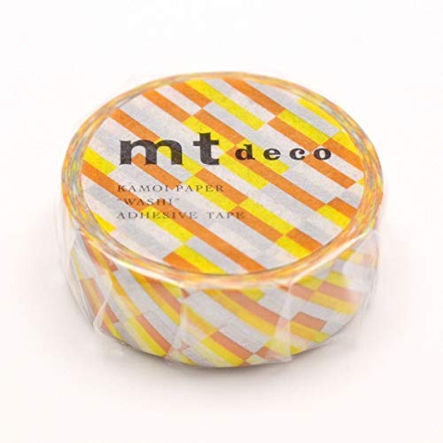 Amazon | カモ井 マスキングテープ mt 1P ブロックストライプ MT01D438